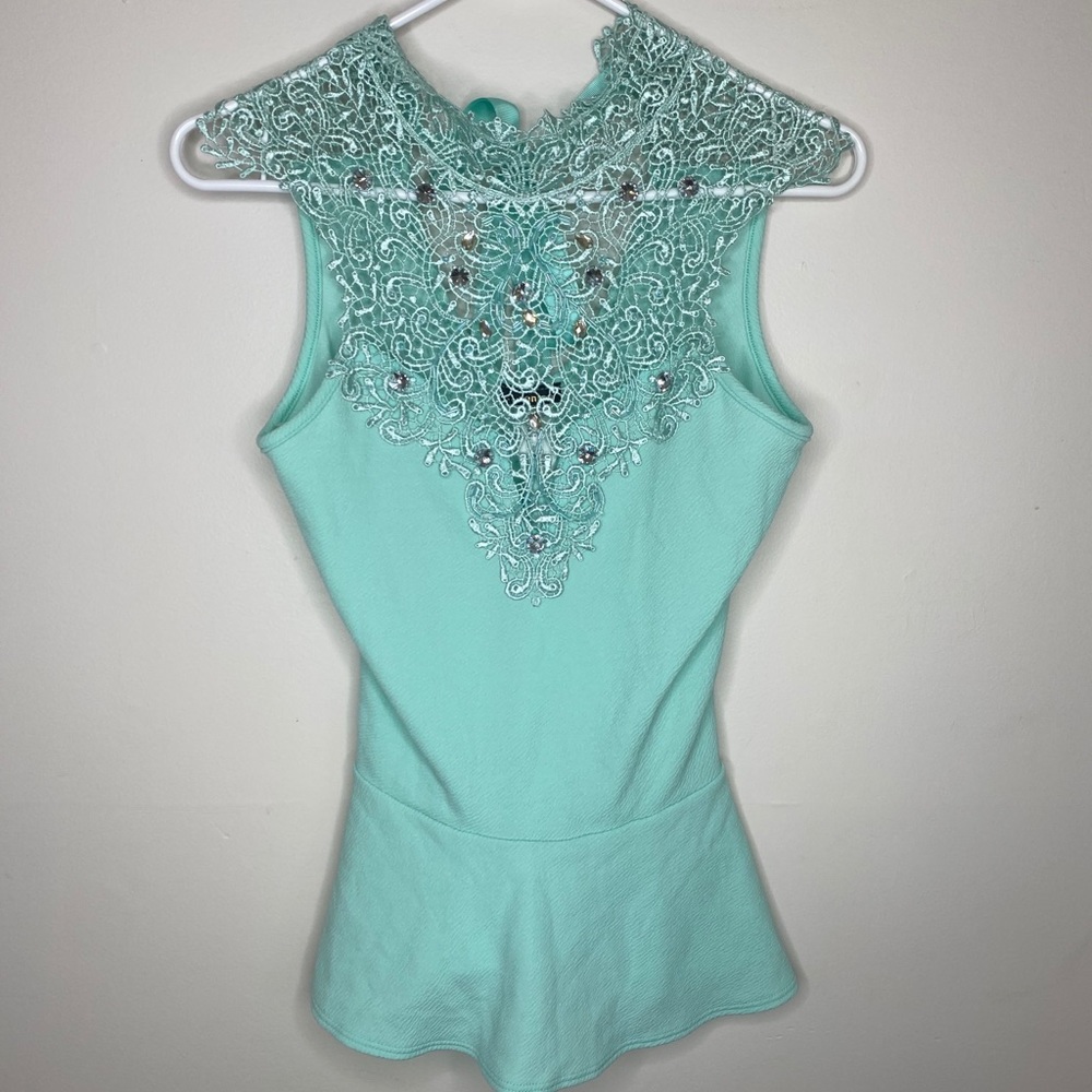 Janice Top Embroidered Detail and Ruffle Accents